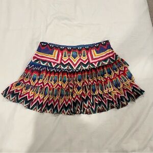 Lucky in Love Pull-on Skirt Size M Multicolor Tennis Golf